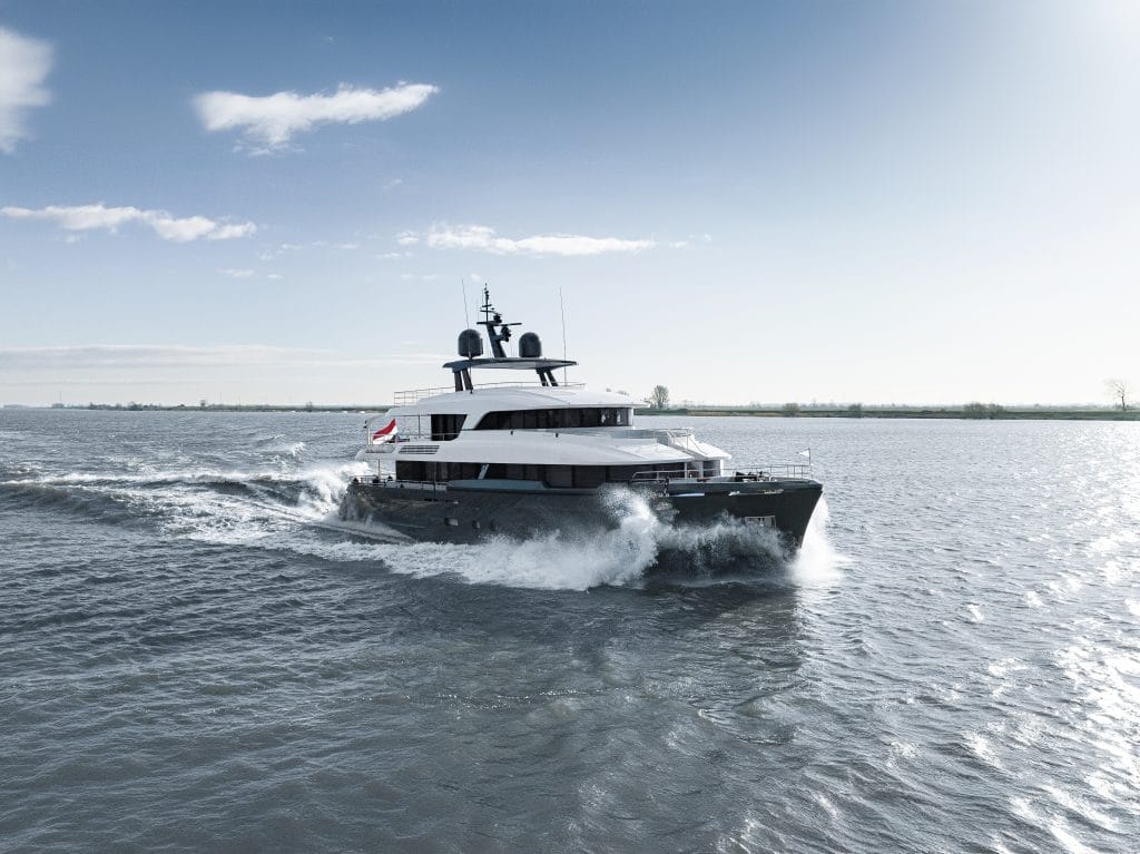 The 37.80-metres long motor yacht Cocoon.