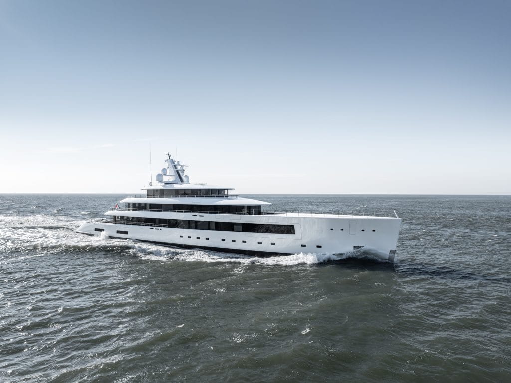The 82.9-metres long motor yacht Summer.