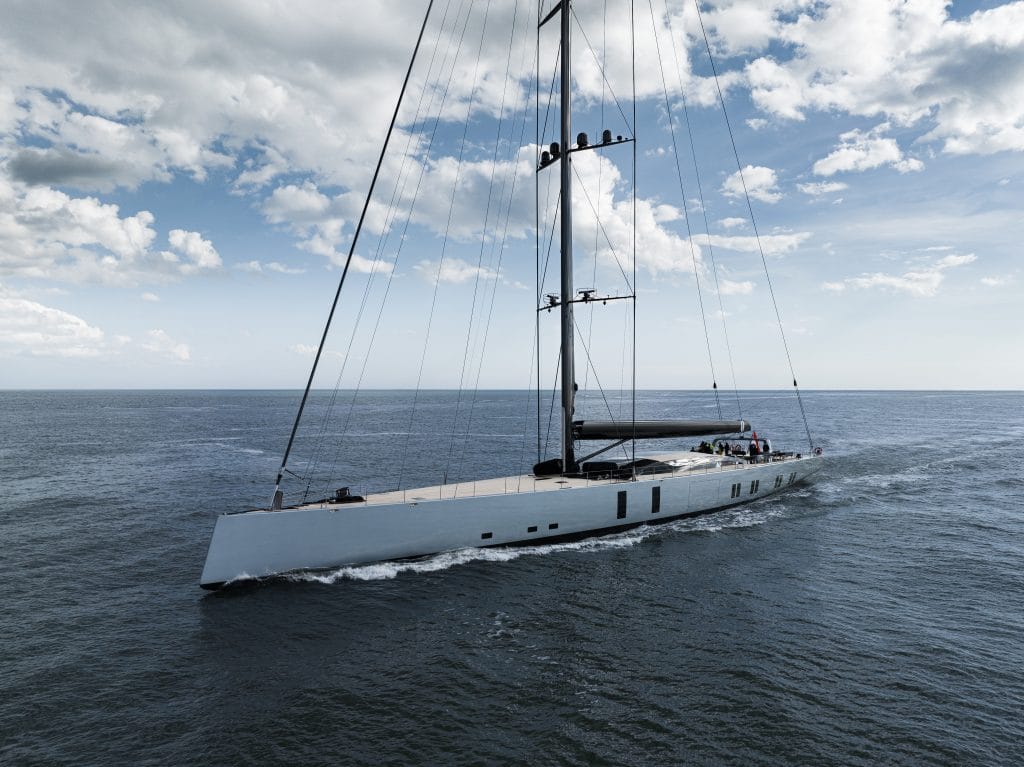 The 59.7-metres long zeil yacht Sarissa.