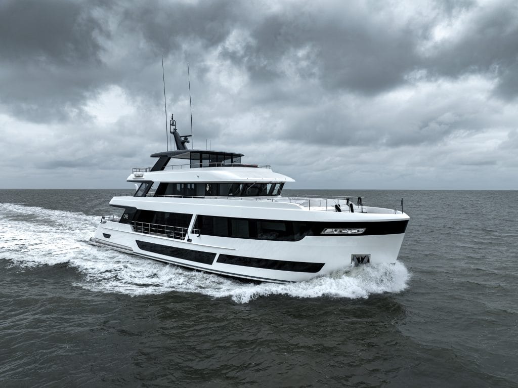 The 34.13-metres long motor yacht ONE.