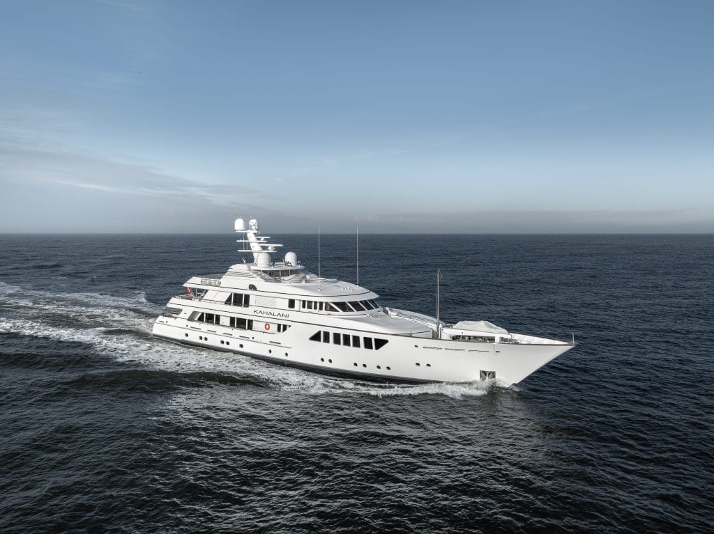 The 55.05-metres long motor yacht Kahalani.