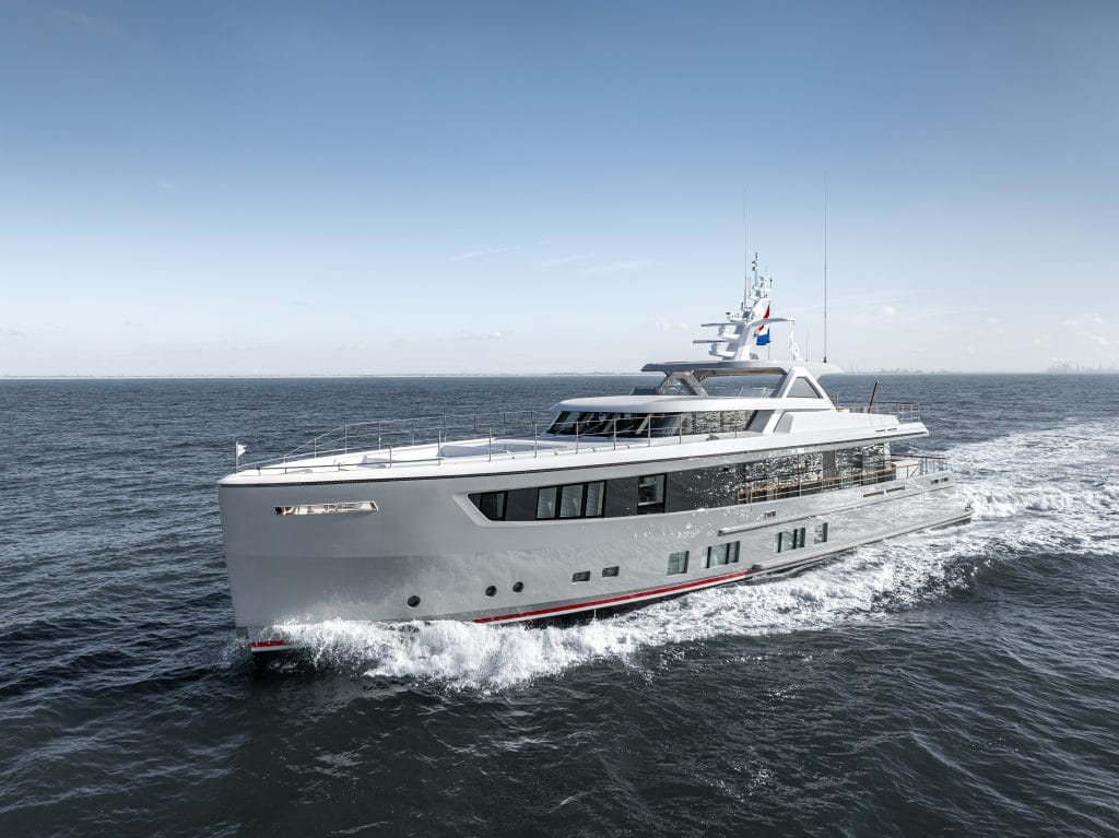 The 36.00-metres long motor yacht Project Unity.