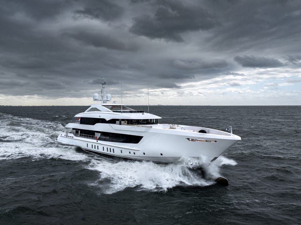 The 55.00-metres long motor yacht Agnetha.