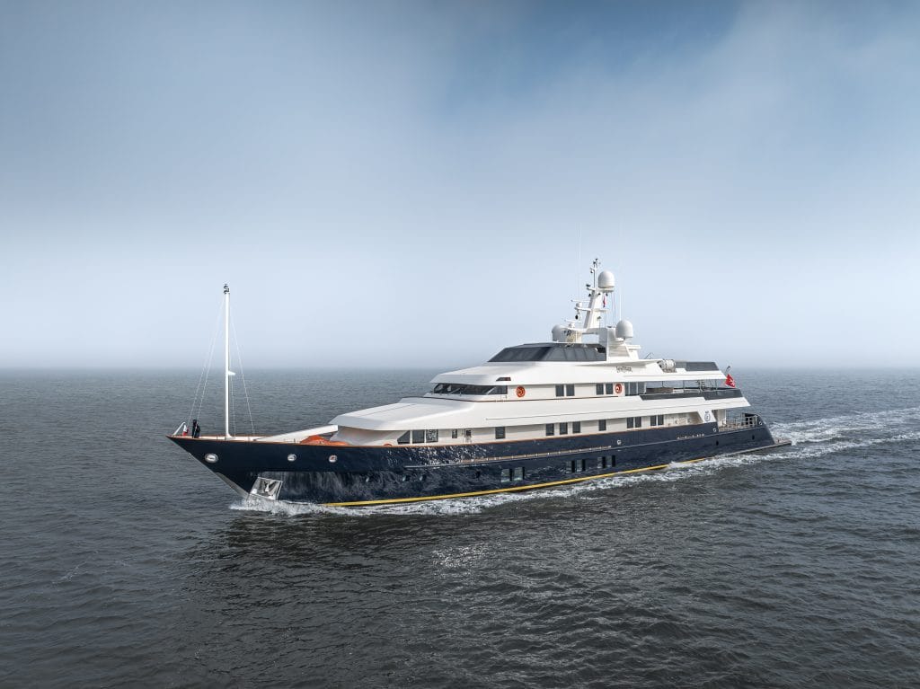 The 60.00-metres long motor yacht Lady Esther.
